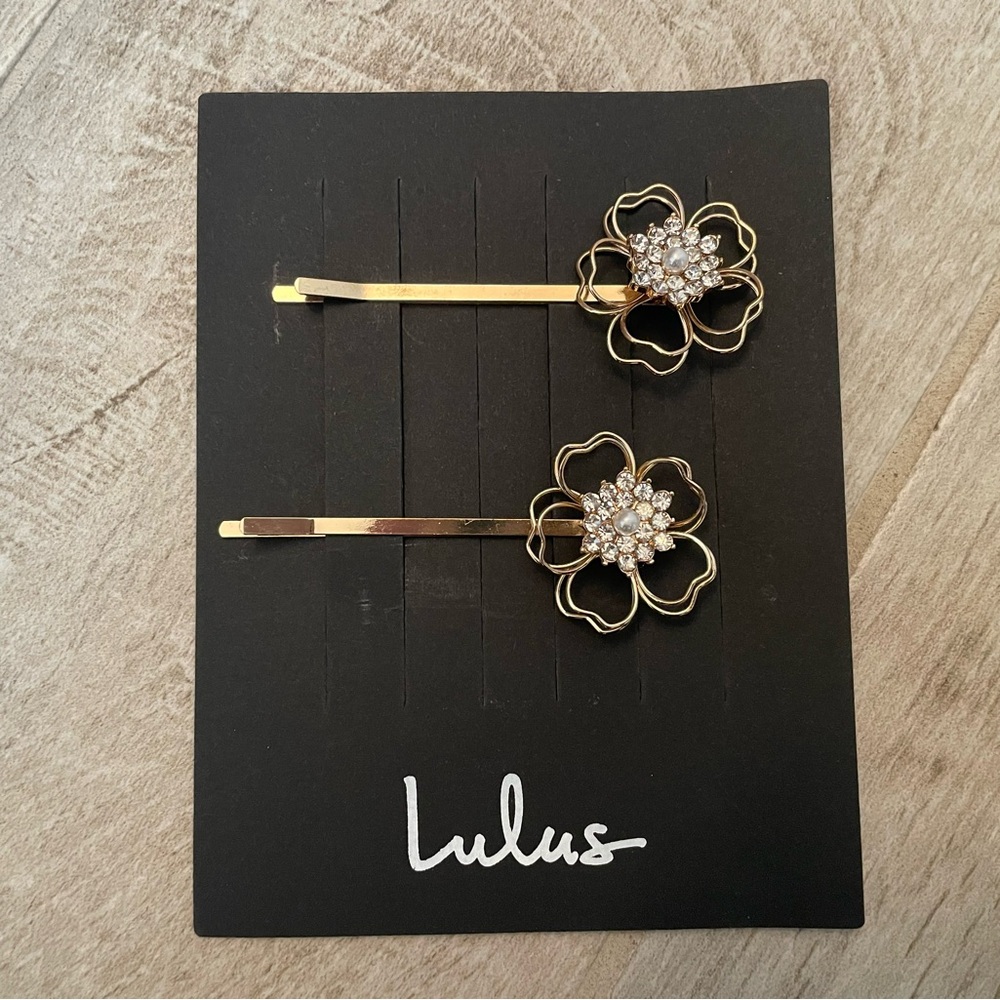 Lulus Fower Gemstone Hair Pin